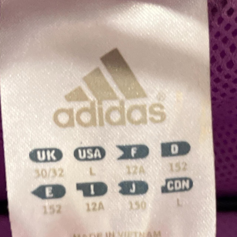 Adidas Women's Purple Classic Windbreaker Jacket - Picture 5 of 5